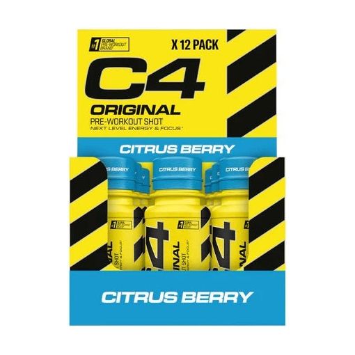 Essential Supplements - Cellucor C4 Original Pre-Workout Shot - 12 x 60ml - Citrus Berry
