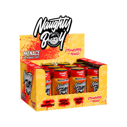 NAUGHTY BOY MENACE® PRE-WORKOUT SHOT - 20 x 60ml