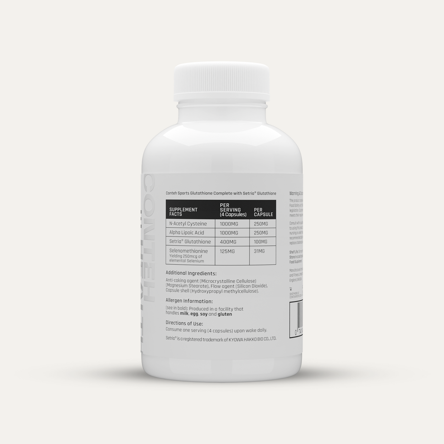 Conteh Sports Glutathione Complete - 120 Caps