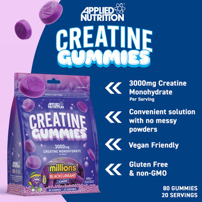 Applied Nutrition Creatine Gummies - 80 Gummies