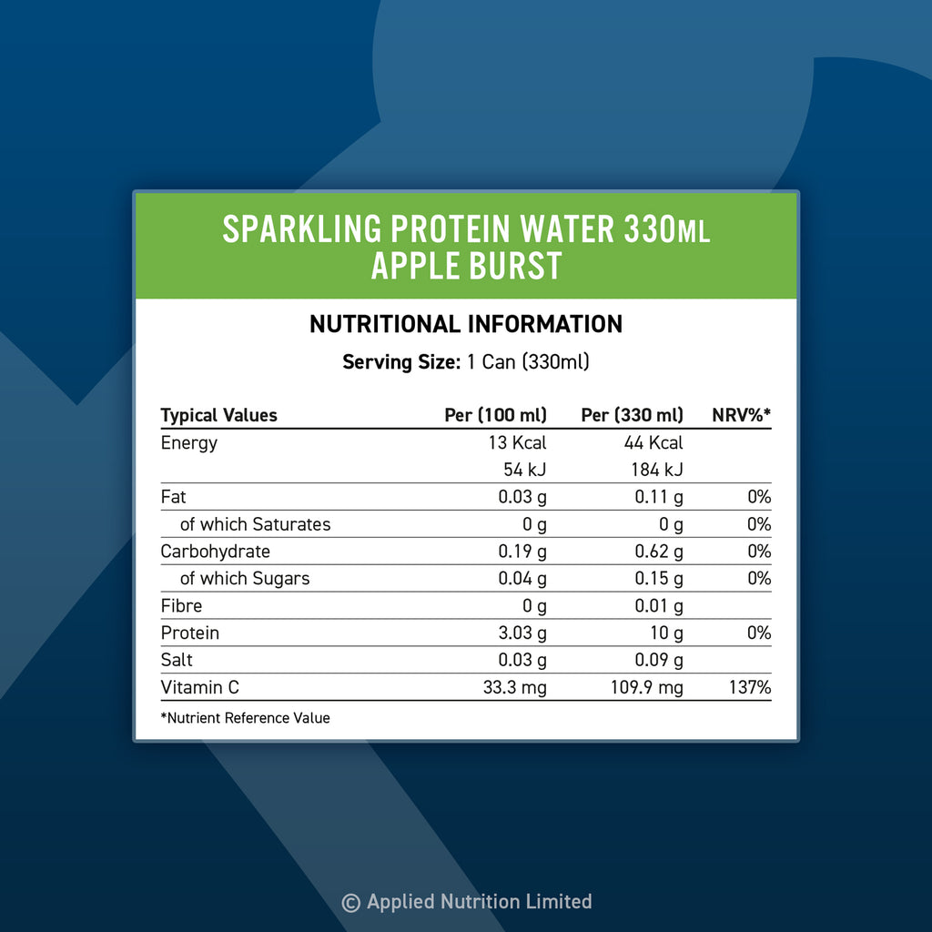 Applied Nutrition Sparkling Protein Water 12 x 330ml