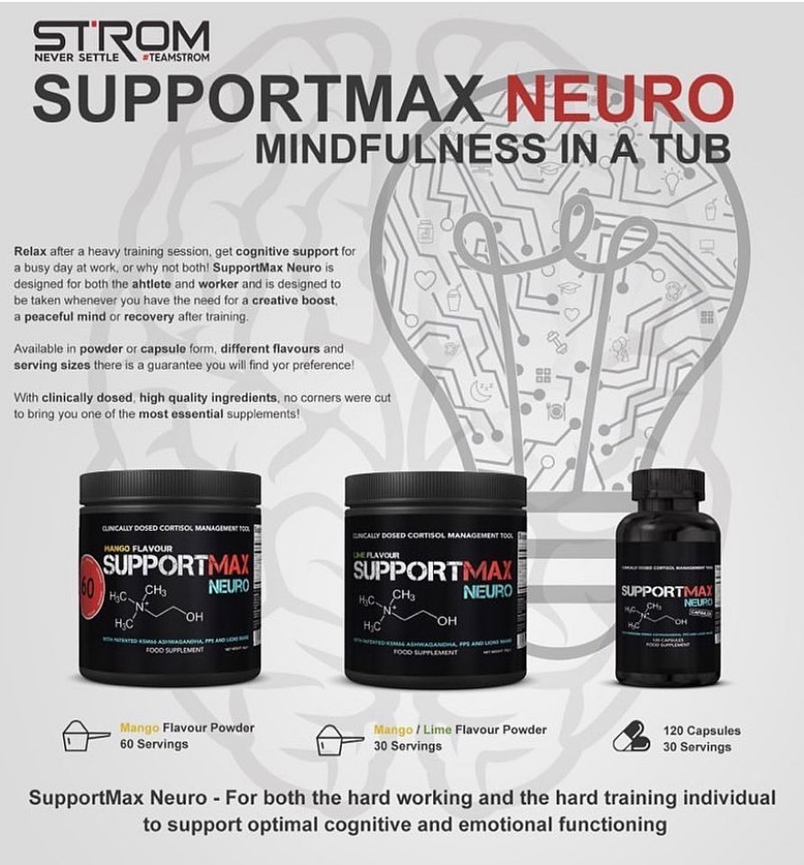 STROM SupportMax Neuro Capsules & Powder 30 Servings - Essential Supplements