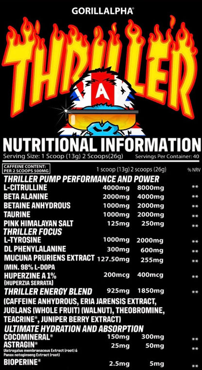 Gorillalpha Thriller Juice - Pre-Workout