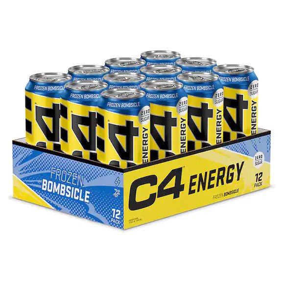 Essential Supplements - Cellucor C4 Explosive Energy Drink - 12 x 500ml - Frozen Bombsicle