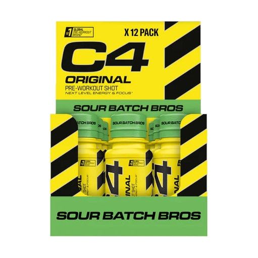 Essential Supplements - Cellucor C4 Original Pre-Workout Shot - 12 x 60ml - Sour Batch Bros