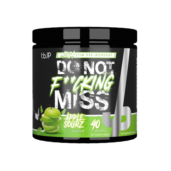 trained by JP do not fucking miss high stim preworkout sour cherry flavour