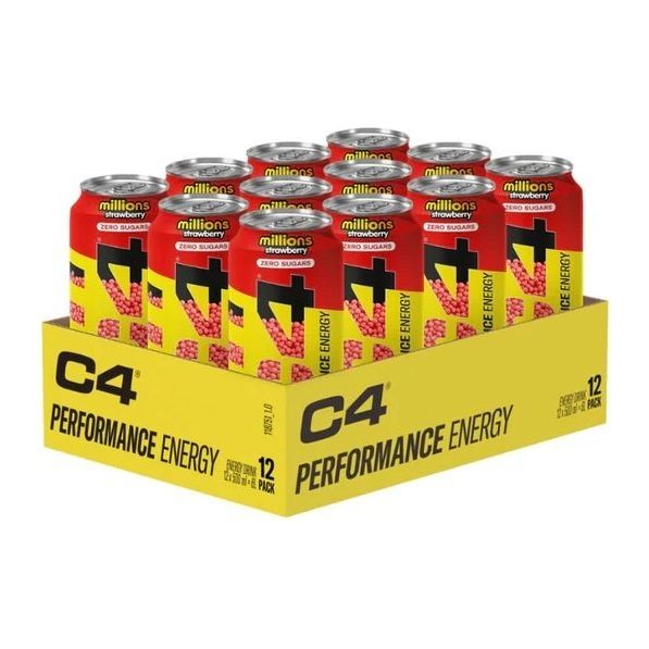 Essential Supplements - Cellucor C4 Explosive Energy Drink - 12 x 500ml - Millions Strawberry